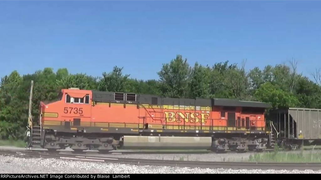 BNSF coal train DPU